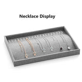 Linen Jewelry Display Holder Ring Earring Case Storage Organizer