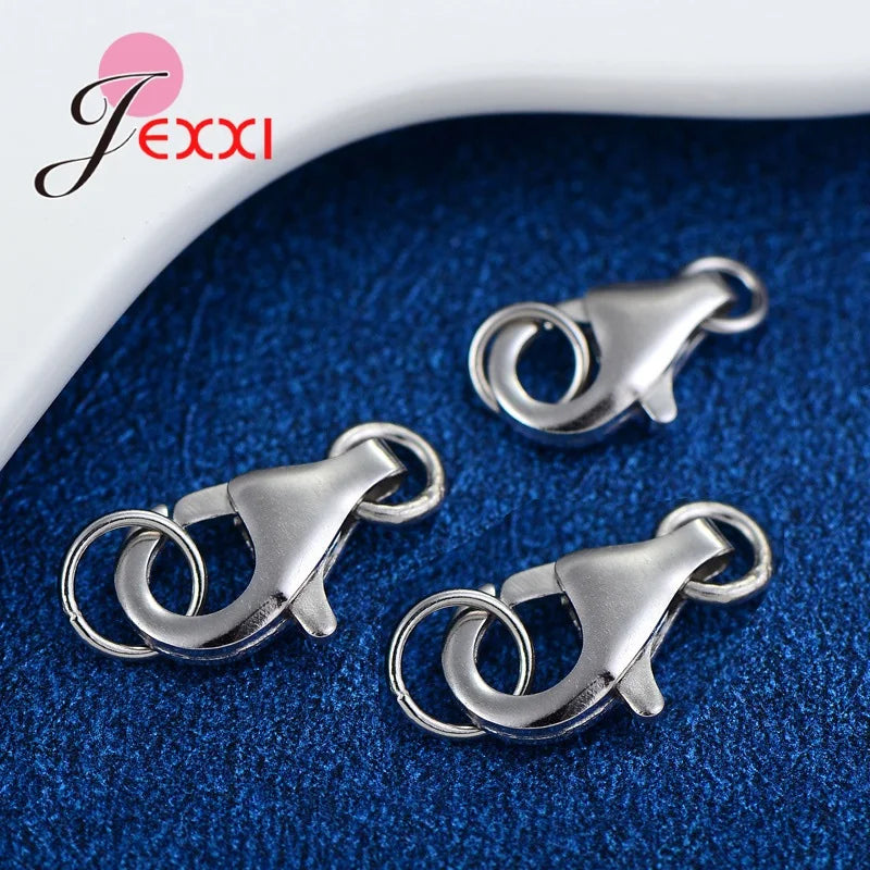 925 Sterling Silver Lobster Clasps Hooks Chains Findings