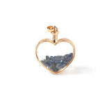 High Love Heart Glass Natural Stone Beads Pendant For Jewelry Making