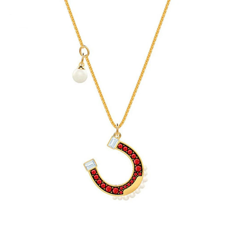 Lucky Necklace Pearl Pendant Gift Jewelry