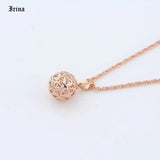 Rose Jewelry Set with Cubic Zircon for Women Bridal Wedding