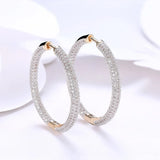 Romantic CZ Creole Hoop Earrings for Women