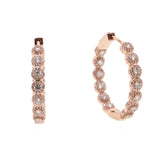 Big CZ Hoop Earrings Romantic Jewelry Gift For Women Brincos