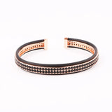 Men's CZ Plated Cuff Bangle Bracelet