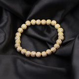 CZ Disco Balls Charm Bracelet Pave CZ Beads Beaded Bracelets
