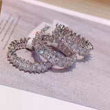 CZ Water Drop Ring for Women Engagement Wedding Band