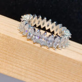 CZ Water Drop Ring for Women Engagement Wedding Band