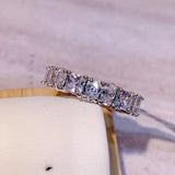 CZ Water Drop Ring for Women Engagement Wedding Band