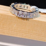 CZ Water Drop Ring for Women Engagement Wedding Band
