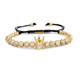 Adjustable High Jewelry 6mm CZ Micro Pave Ball Bracelet