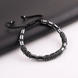 High Men Jewelry Bracelet CZ Tube Beaded Macrame Bracelet Men Women