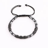 High Men Jewelry Bracelet CZ Tube Beaded Macrame Bracelet Men Women