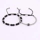 Men's Stainless Steel Beads Wrap Bracelet