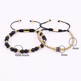 Men's Stainless Steel Beads Wrap Bracelet