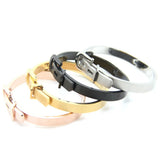 Stainless Steel Belt Bangle Bracelet Men Women Gift