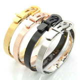 Stainless Steel Belt Bangle Bracelet Men Women Gift