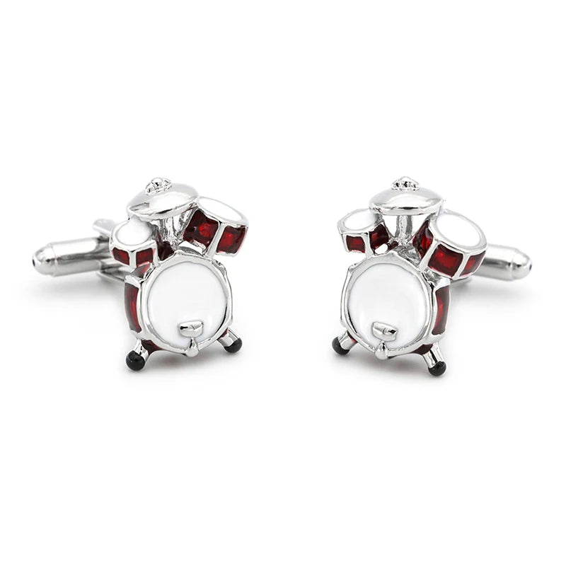 Musical Instrument Cufflinks Saxophone Violin Guitar Drum Piano Horn