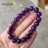 South African Amethyst Bracelet Single Loop Stretch