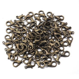 Metal Silver Plated Lobster Clasps for DIY Jewelry Making