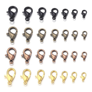 Metal Silver Plated Lobster Clasps for DIY Jewelry Making