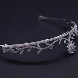 High Metal Sparkling Cubic Zirconia Princess Tiaras And Crowns For Women