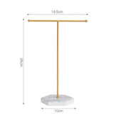 Metal T-shaped Wooden Jewelry Display Stand