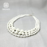 Multilayer Shell Pearl Necklace For Women Wedding Jewelry
