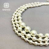 Multilayer Shell Pearl Necklace For Women Wedding Jewelry