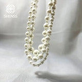 Multilayer Shell Pearl Necklace For Women Wedding Jewelry