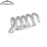 Snake Clip Earrings S925 Sterling Silver Punk Jewelry