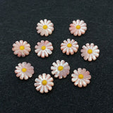 10 Pcs Daisy Pearl Shell Beads for DIY Jewelry Making