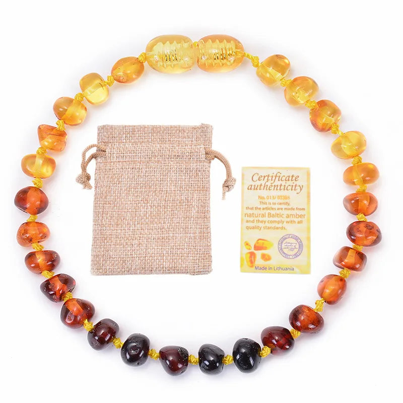 Natural Amber Baby Bracelet DIY Jewelry Gift