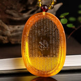 Natural Carved Buddha Lucky Amulet Pendant Necklace
