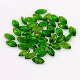 High Natural Diopside 2.5x5mm Jade Inlay Jewelry