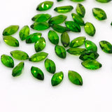 High Natural Diopside 2.5x5mm Jade Inlay Jewelry