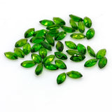 High Natural Diopside 2.5x5mm Jade Inlay Jewelry
