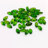 High Natural Diopside 2.5x5mm Jade Inlay Jewelry