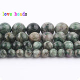 Natural Emeralds Beads Green Gems Stone Loose Round Beads 6/8/10/12mm