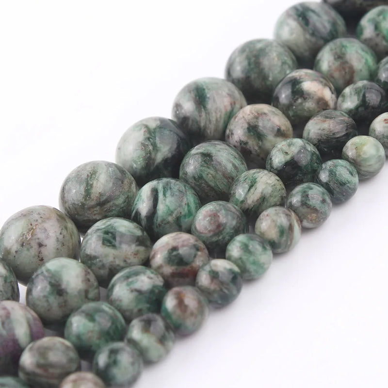 Natural Emeralds Beads Green Gems Stone Loose Round Beads 6/8/10/12mm