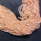 Natural Faceted Sun Stone Round Beads 2mm 3mm Loose Gems