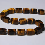 Yellow Tiger Eye Stone Beads 12x16mm Loose Tube Gem DIY