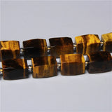 Yellow Tiger Eye Stone Beads 12x16mm Loose Tube Gem DIY