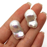 Baroque Natural Freshwater Pearl Necklace Earring Set