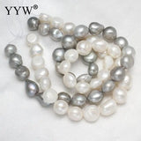 Grey Baroque Pearl Beads 13-15mm for DIY Jewelry Making