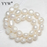 Grey Baroque Pearl Beads 13-15mm for DIY Jewelry Making