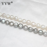 Grey Baroque Pearl Beads 13-15mm for DIY Jewelry Making