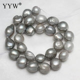 Grey Baroque Pearl Beads 13-15mm for DIY Jewelry Making