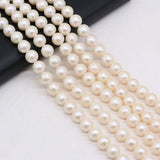 Natural Freshwater Pearl Beads Round Loose Pearls for Jewelry Making