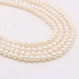 Round Natural Freshwater Pearl Beads for Jewelry Making DIY