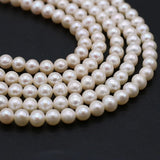 Round Natural Freshwater Pearl Beads for Jewelry Making DIY